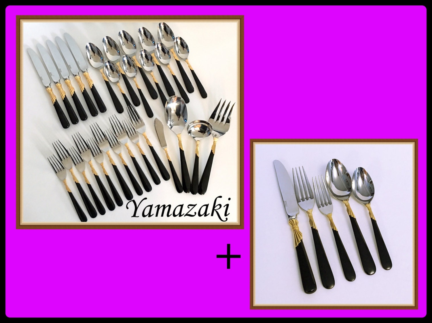 Elegant Yamazaki Silverware Service for 6 Lindi Pattern