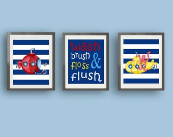Kids Bathroom Wall Decor kids bathroom art | etsy Kids Bathroom Wall Decor kids bathroom art | etsy