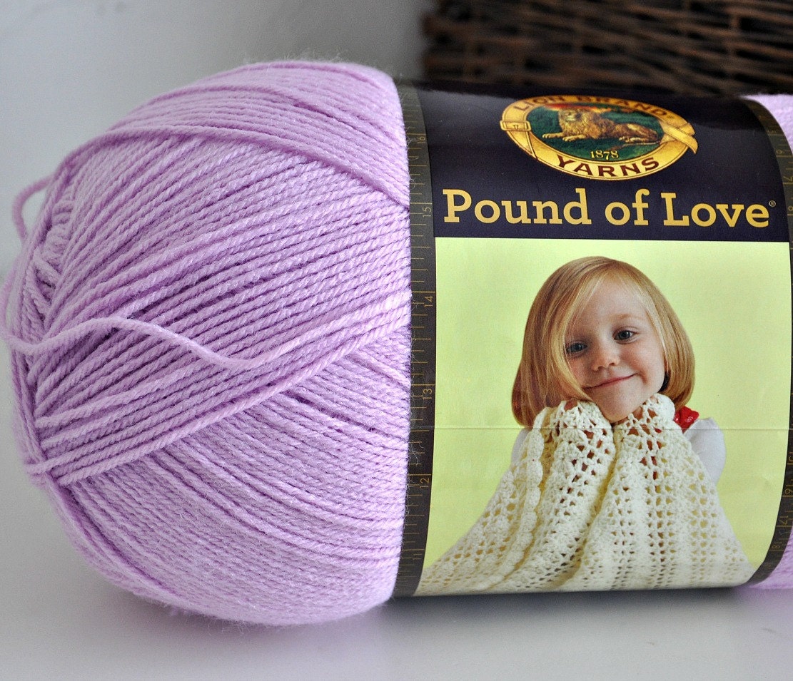 Lion Brand Yarn Pound of Love Acrylic Baby by AandBDesignStudio