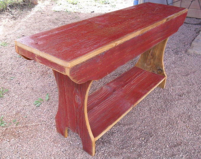 Rustic Barn Wood Bench