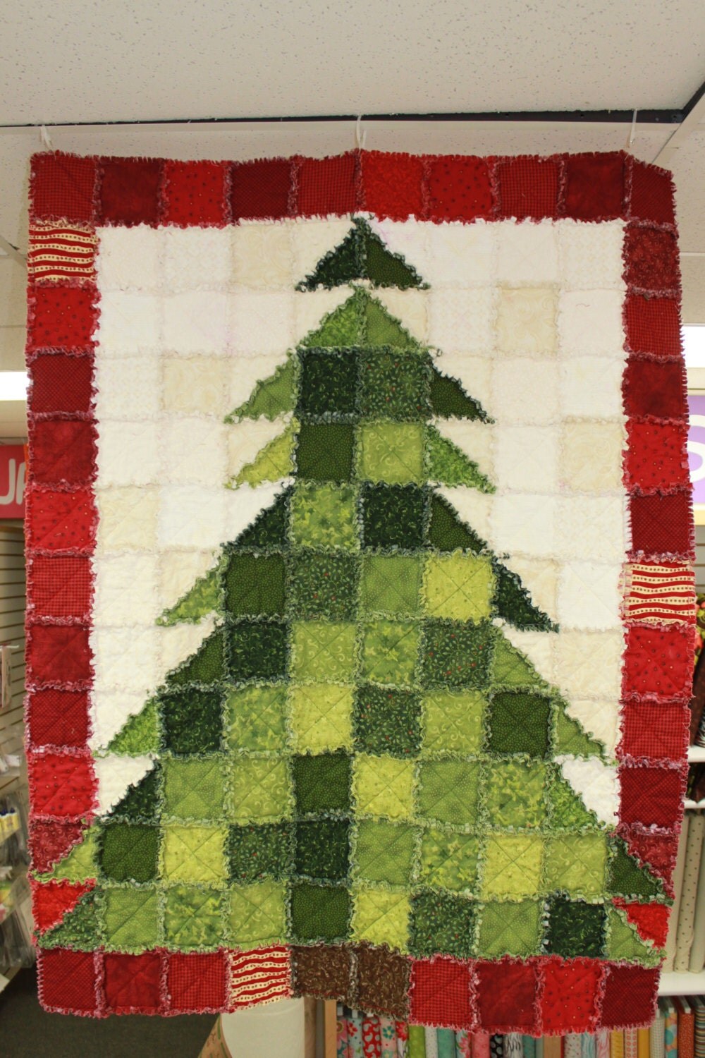 stpq5 christmas tree rag quilt pattern paper stpq5 christmas tree rag quilt pattern paper