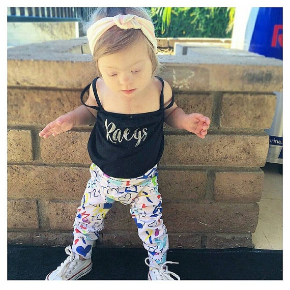 Down Syndrome Awareness Leggings DS Leggings by QueCuteAccessories