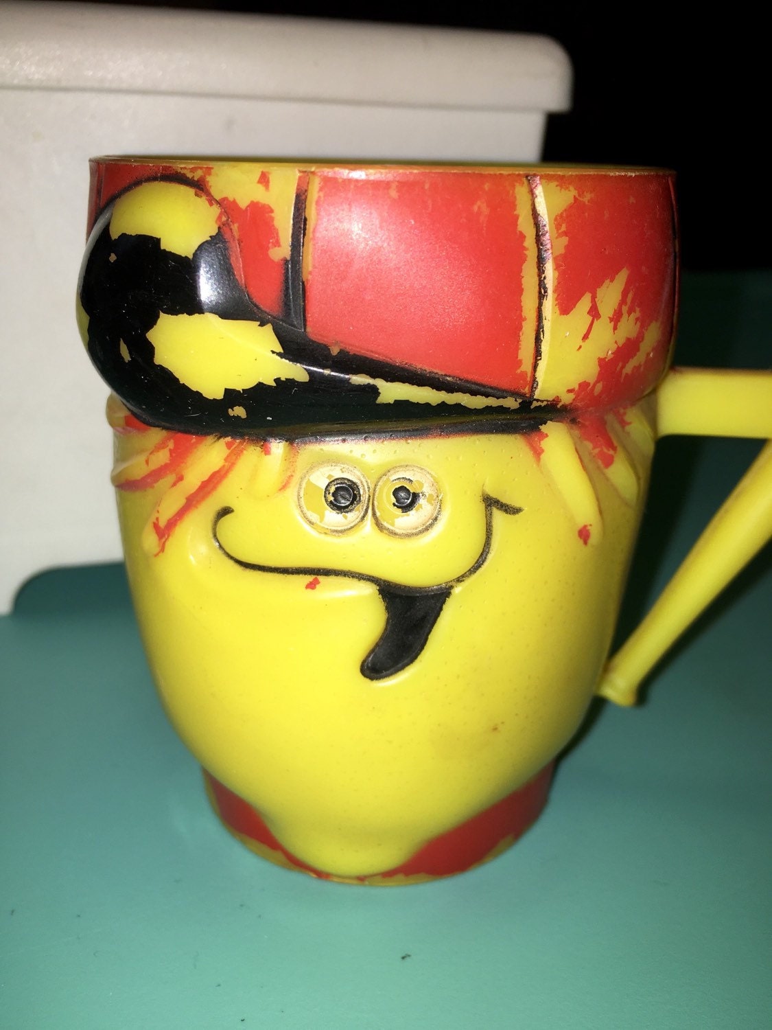 vintage 1969 the Pillsbury Co funny face drink mix promo cup