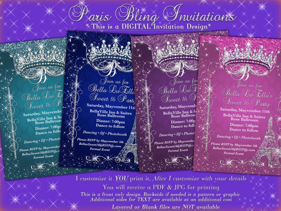 Bling Quinceanera Invitations 5