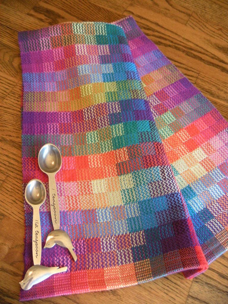 Hand Woven Tea Towel Handwoven Gourmet Towel Loomed Kitchen