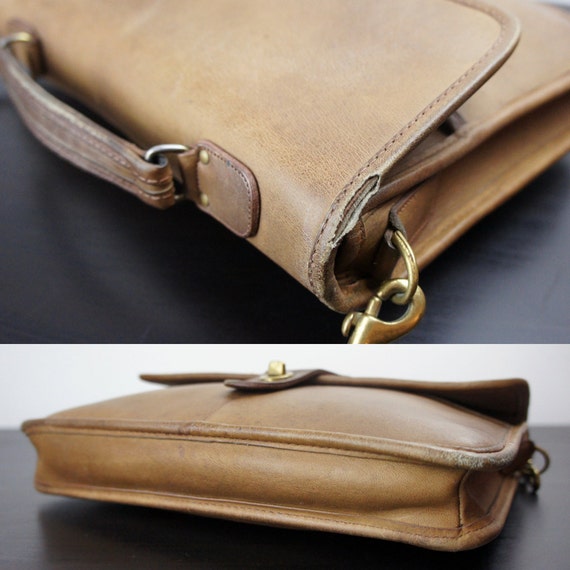 Vintage Coach School Bag or Mini Top Handle Briefcase Tan