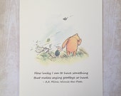 Items similar to How Lucky I Am - Winnie the Pooh Quote - Classic Pooh ...