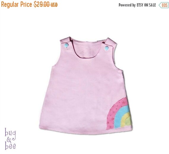 rainbow jumper dress