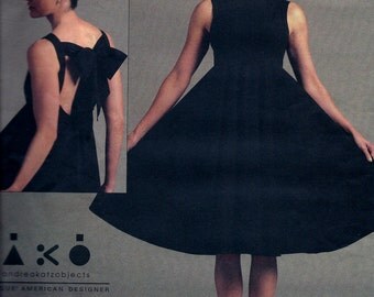 Vogue Designer V1102 Evening Dress Andrea Akatzobjects Sewing Pattern 1102 Plus Size 14, 16, 18, 20 UNCUT