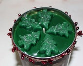 SUGARED SPRUCE Scented Primitive Christmas Holiday Pine Tree Pipberry Can Candle -Seasonal Wreaths 29 oz