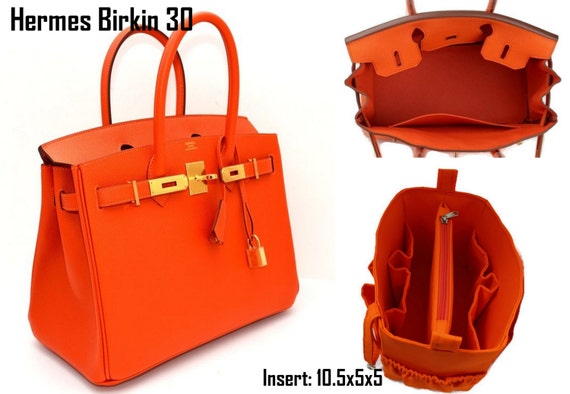 Purse organizer Fits Hermes Birkin 30cm Bag organizer insert