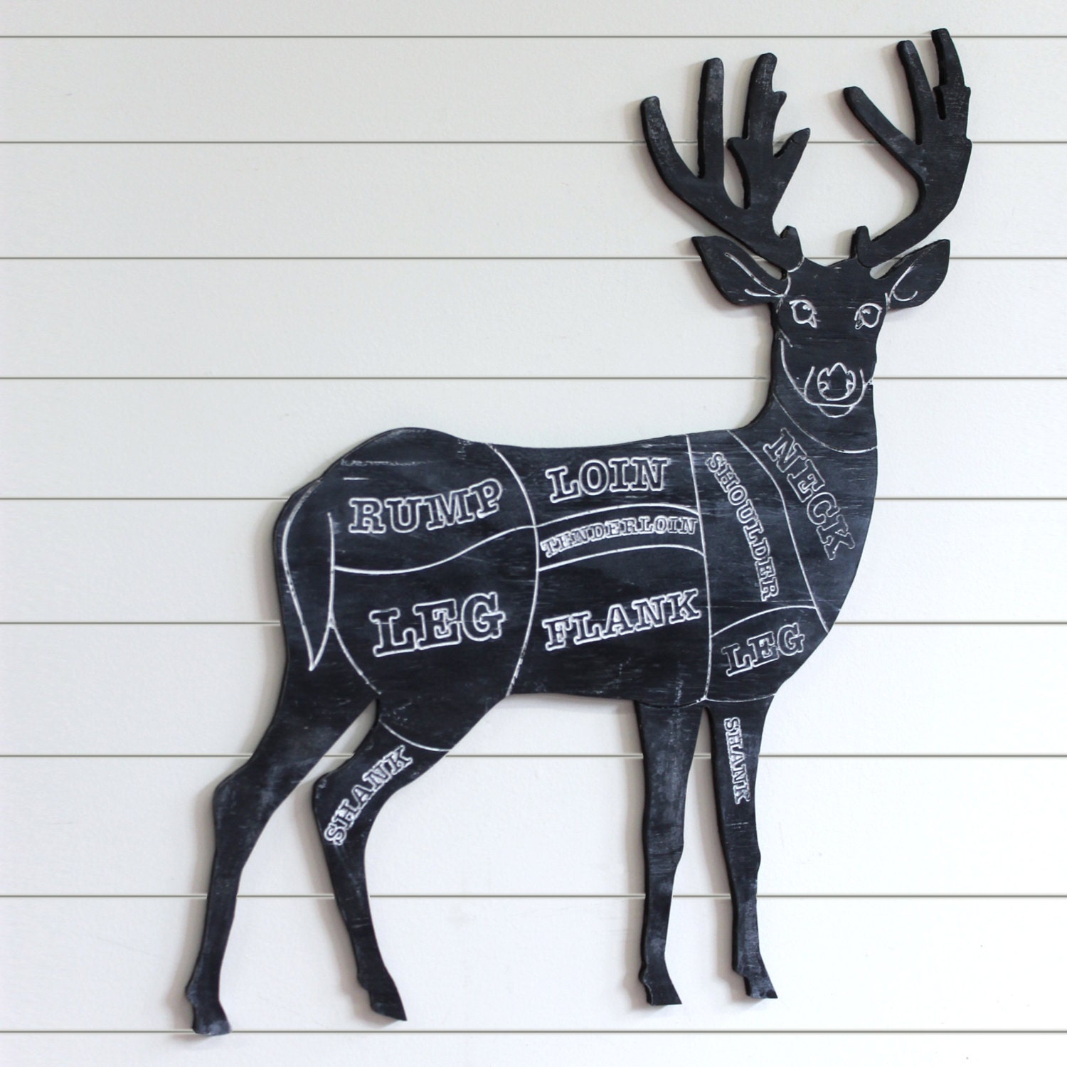 Venison Cuts Etsy Butcher Deer Sign Venison Meat Cuts Names Wooden Rustic Home Decor
