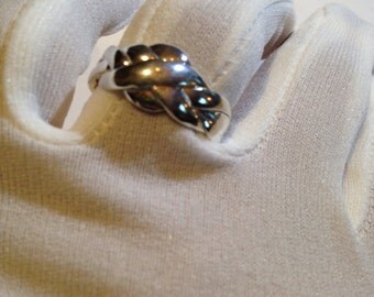 Vintage 1970's Sterling Silver Puzzel Ring
