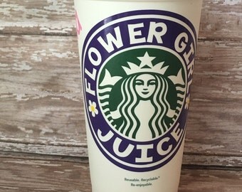Starbucks Cup/custom Starbucks Coffee Cup// Wedding party gift// Flower Girl gift// Personalizd//Flower Girl Cup//