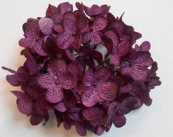 Purple Hydrangeas / Silk Hydrangea / Crafting Flowers / Artificial Flowers / Silk Flowers / Hair Crafting Flowers / Purple Flowers / Crafts