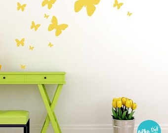 Peel and Stick Butterfly Wall Decals | Long Life | Apartment Safe - PAS011