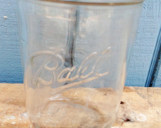 Vintage Ball Jar - Wide Mouth Mason Jar - Mason Jar Vase - Farmhouse Decor