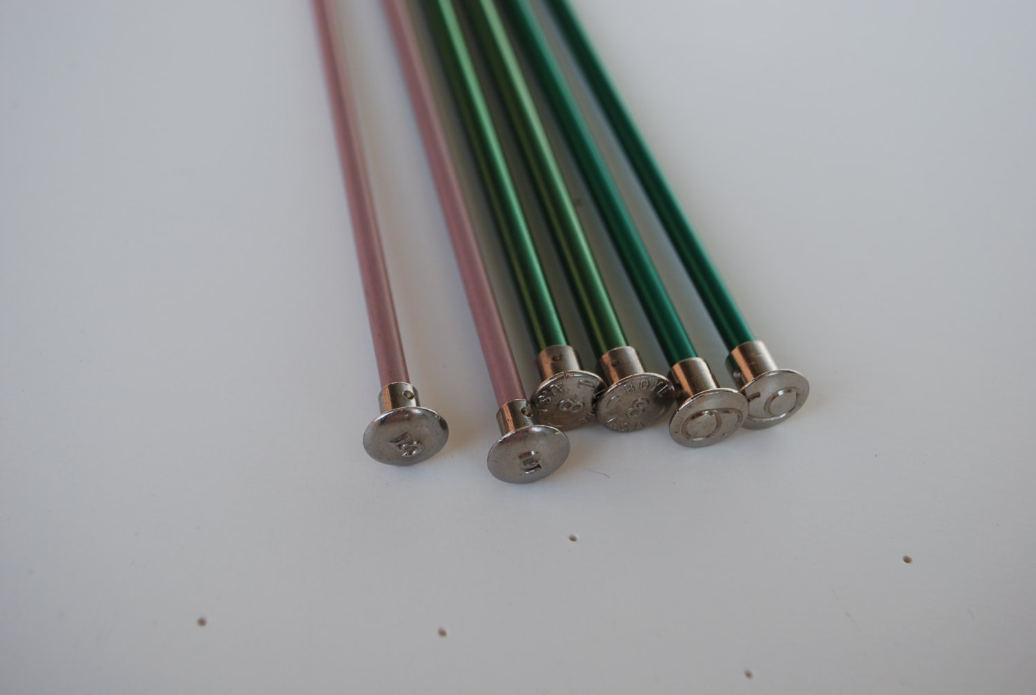 Vintage Aluminum Knitting Needles 3 Pairs