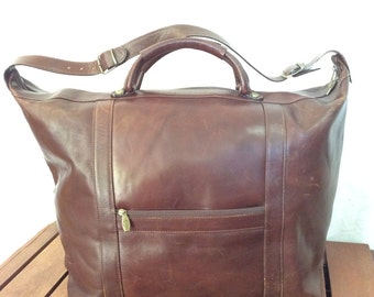 valentina leather duffle bag