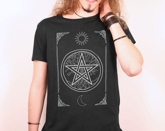 Unique pentagram t shirt related items | Etsy