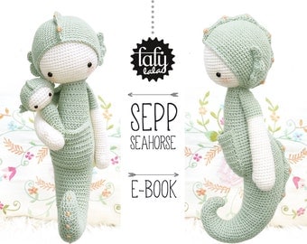 SEPP the seahorse • lalylala crochet pattern / amigurumi
