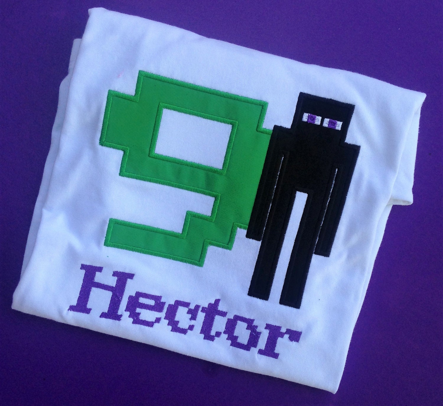 Enderman Minecraft Birthday Shirt or Onesie by ...