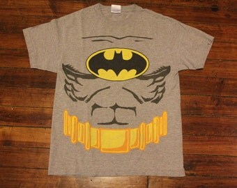 vintage batman shirt - batman utility belt batman costume halloween costume medium