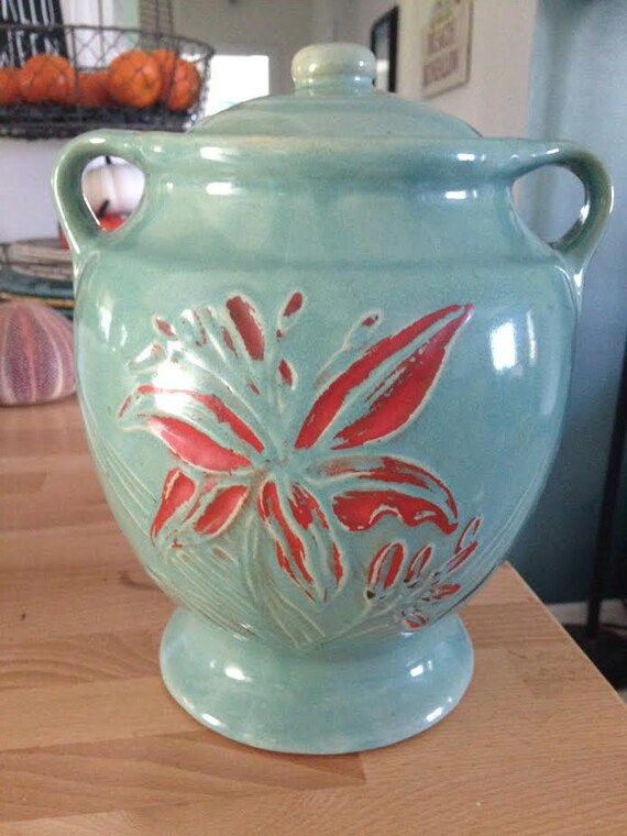 Vintage USA Stoneware Cookie Jar