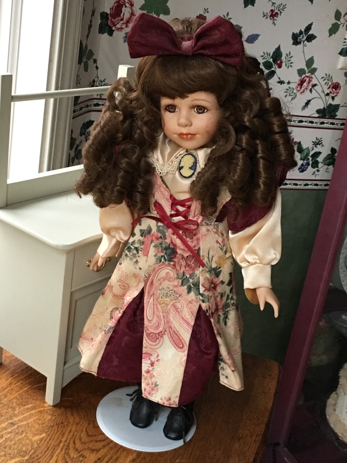 Beautiful Dan Dee Collectors Choice Bisque Porcelain Doll 17