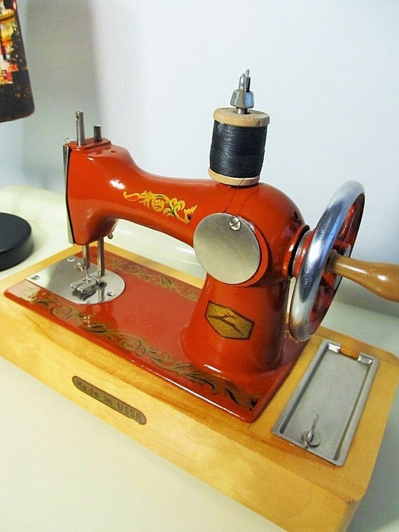 RESERVED TO L. Do not Purchase Vintage Toy Sewing Hand Crank