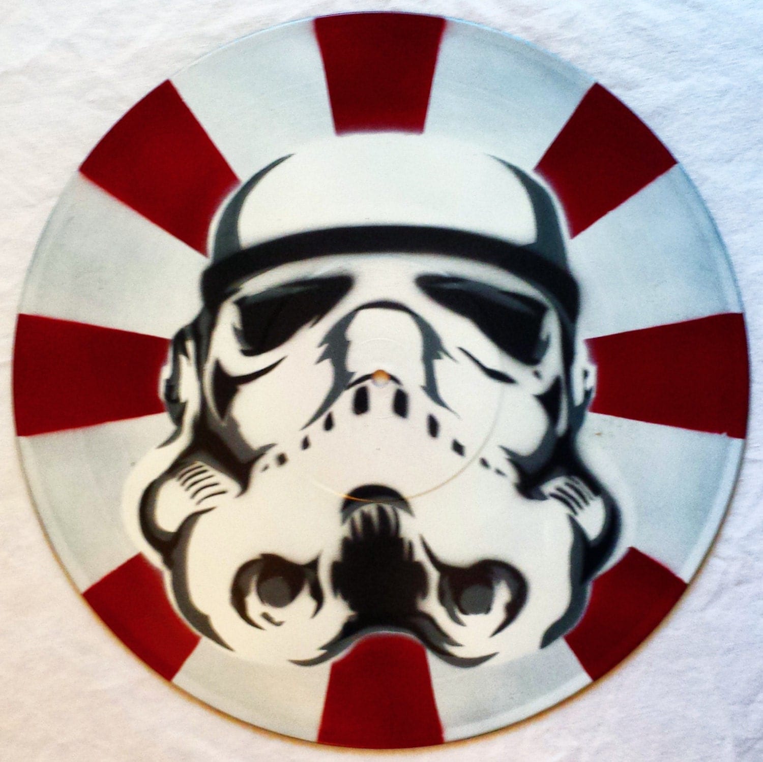 Star Wars Stormtrooper Spray Paint and Stencil Vinyl Record