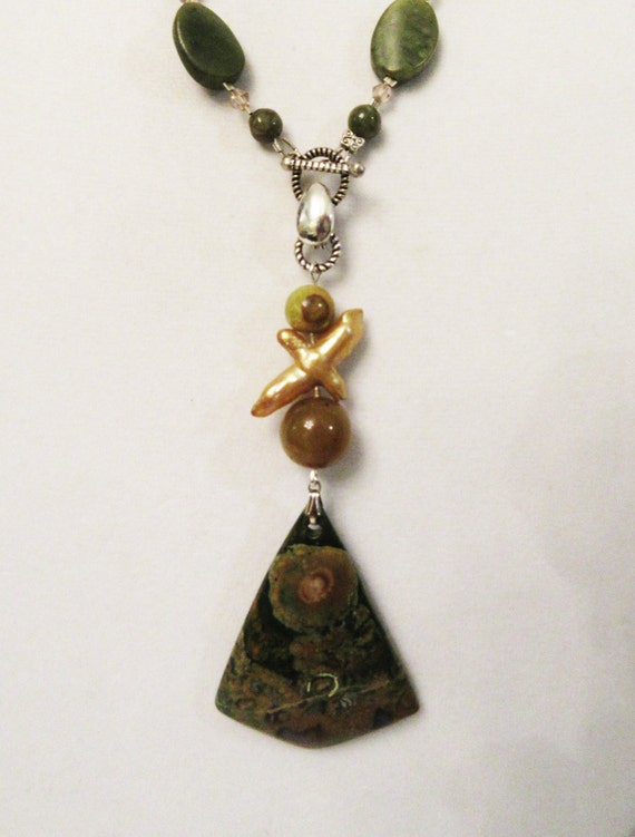 Rhyolite Rainforest Jasper Jewelry Rhyolite Opal Biwa