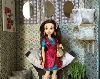 SALE!!-17" Asian Inspired Monster High Doll Diorama