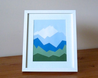 Items similar to Mountain Gem Poster, A3 on Etsy