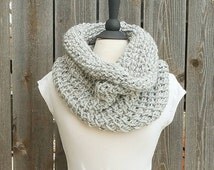 Crochet Hooded Cowl - Hooded Scarf - Infinity Scarf - Crochet Cowl 