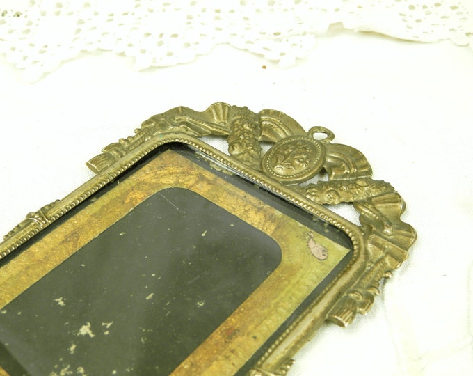 Antique French Embossed Metal Picture Frame / French Decor / Chateau Chic / Chateau Decor / French Country Style/ Shabby Chic / Flea Market