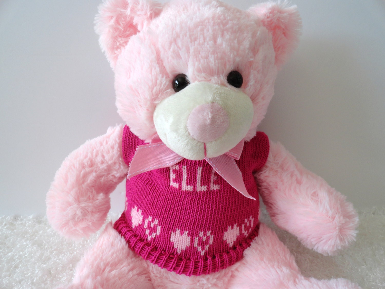 personalised new baby teddy