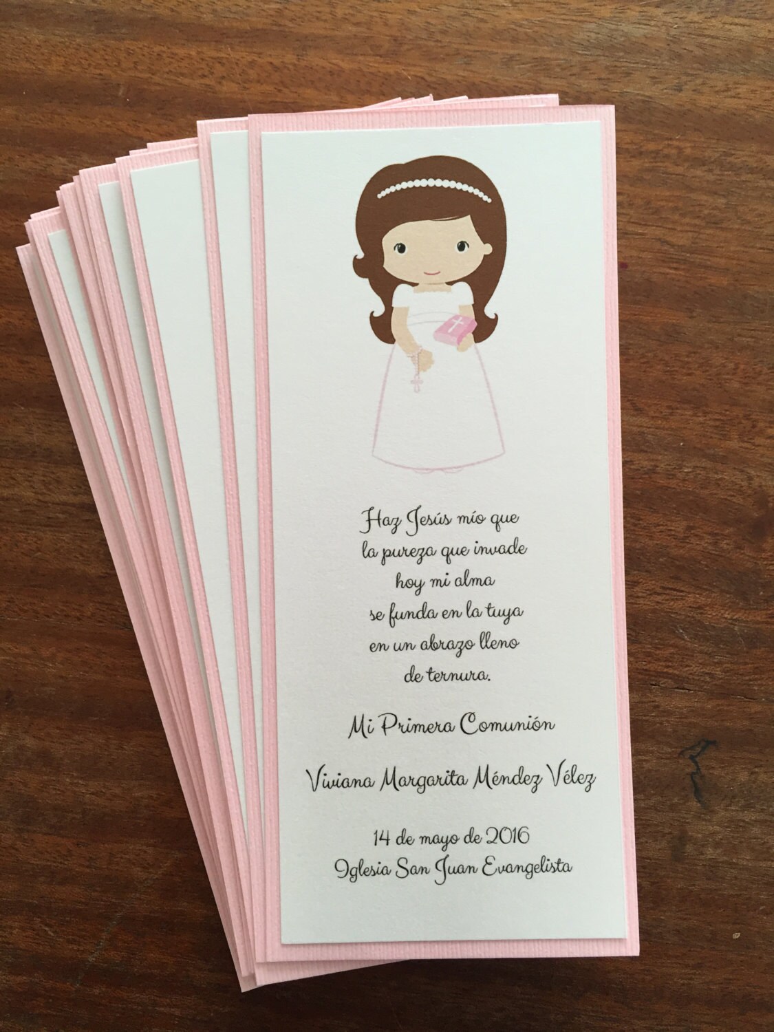 First Communion Favors Bookmarks Personalized Communion