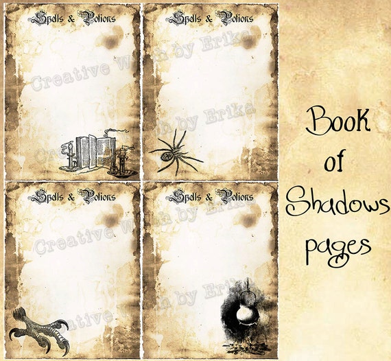 word templates for book of shadows free download
