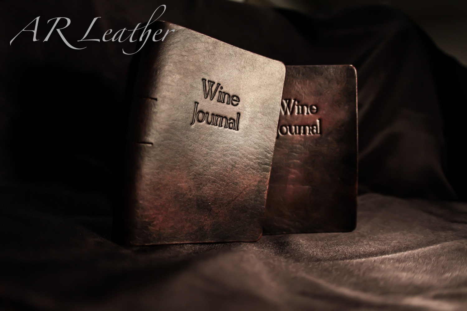 Handmade Leather Wine Journalcustomized with initials