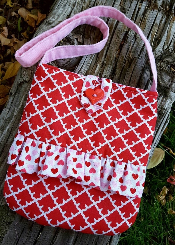 Personalized Toddler Purse Little Girl's Red Purse
