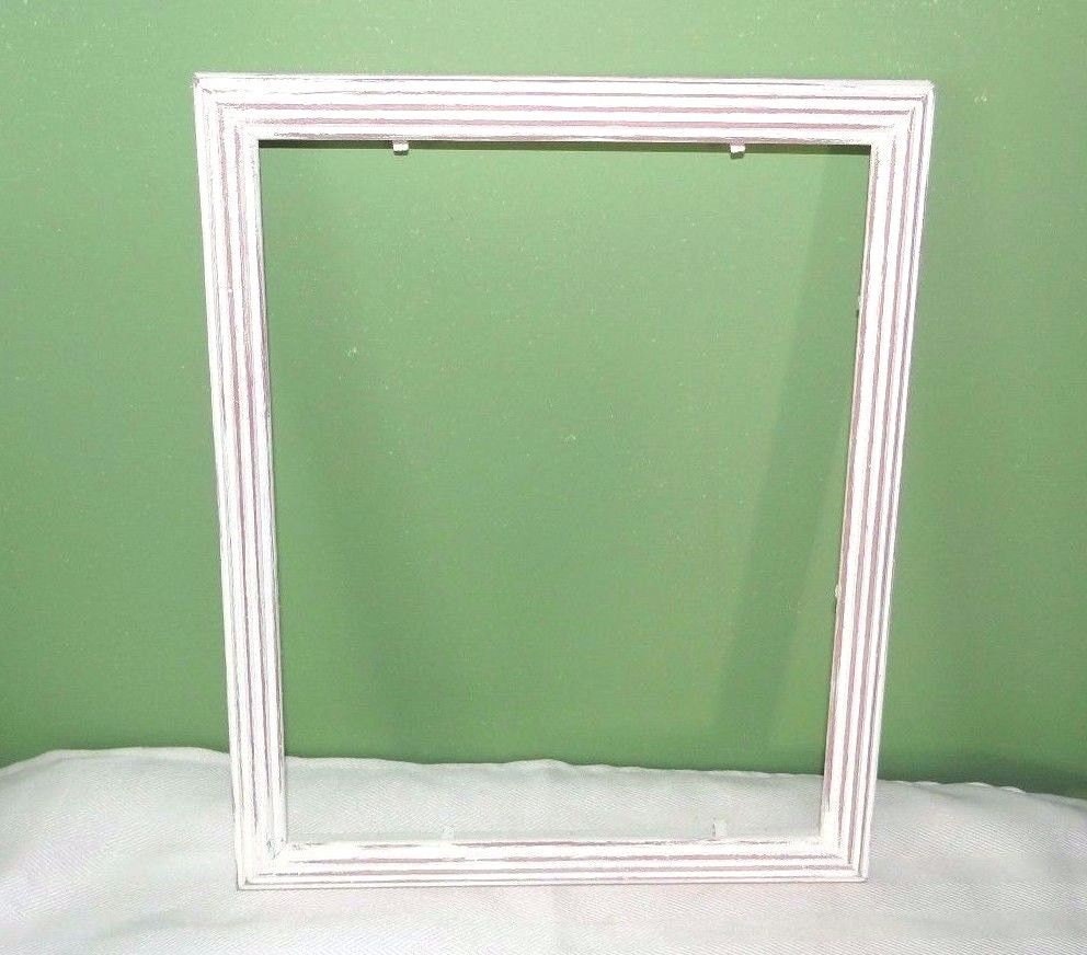 White plastic Picture Frame 8 x 10 by StreetCrossingDesign on Etsy