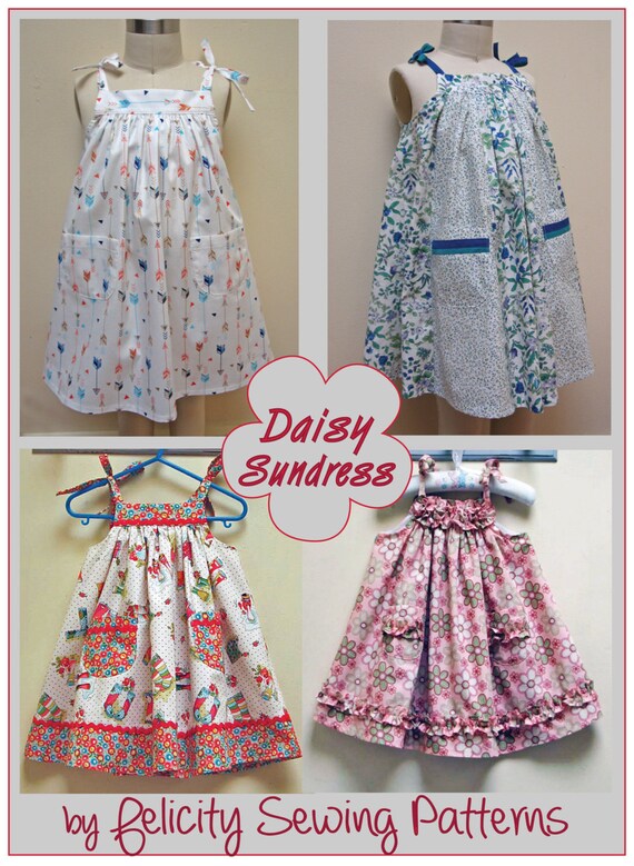 Baby dress sewing pattern, girls dress pattern sizes 6-9 months to 8 ...