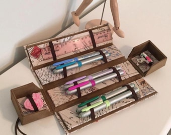 Back to school Supplies, Pencil Case, Pencil Box, Supply Box, Craft Box, Kids, School Supplies, Storage, Art Supplies organizer