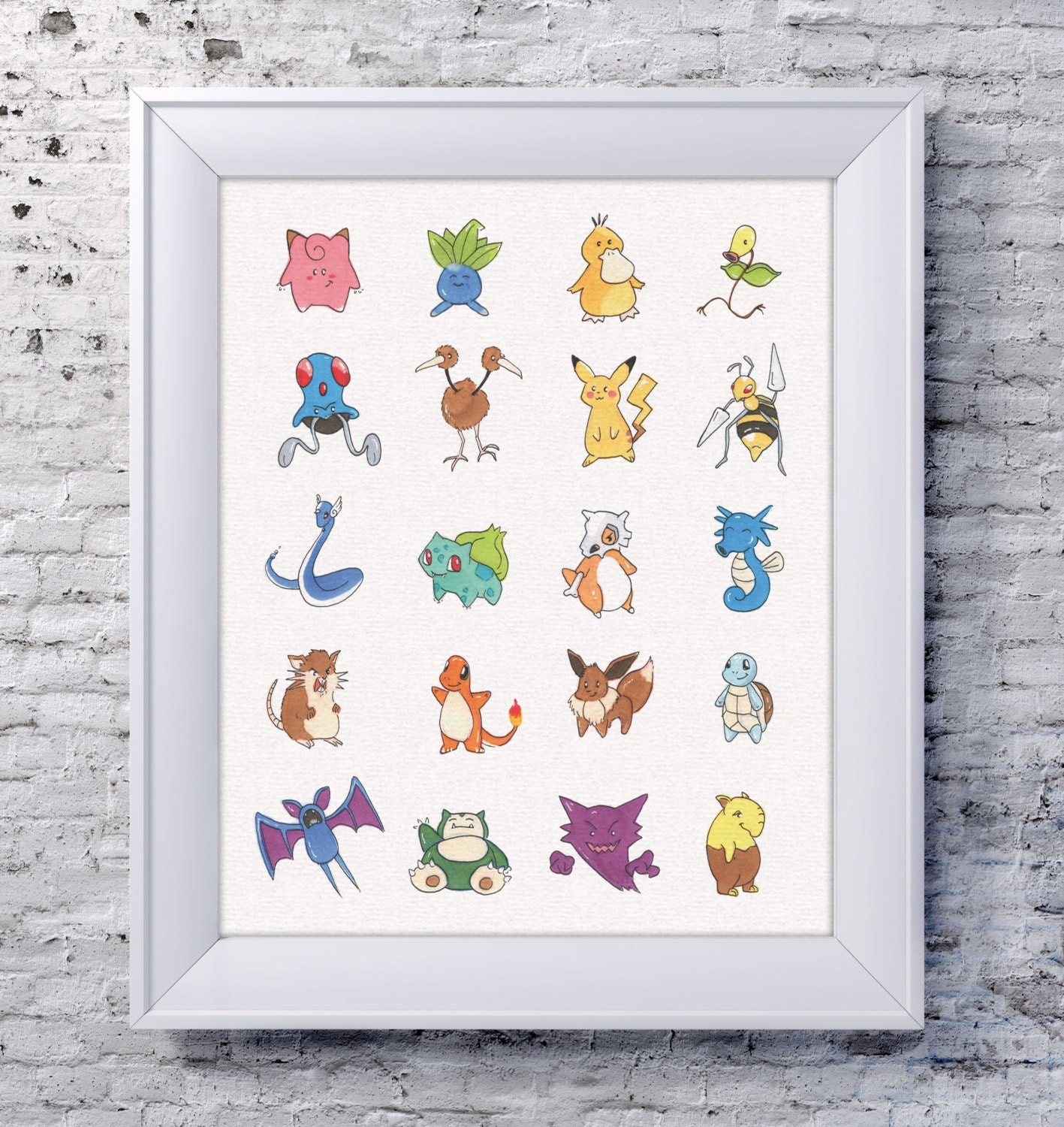 Pokemon Wall Decor 8x10 pokemon wall art pokemon illustration pokemon Pokemon Wall Decor 8x10 pokemon wall art pokemon illustration pokemon