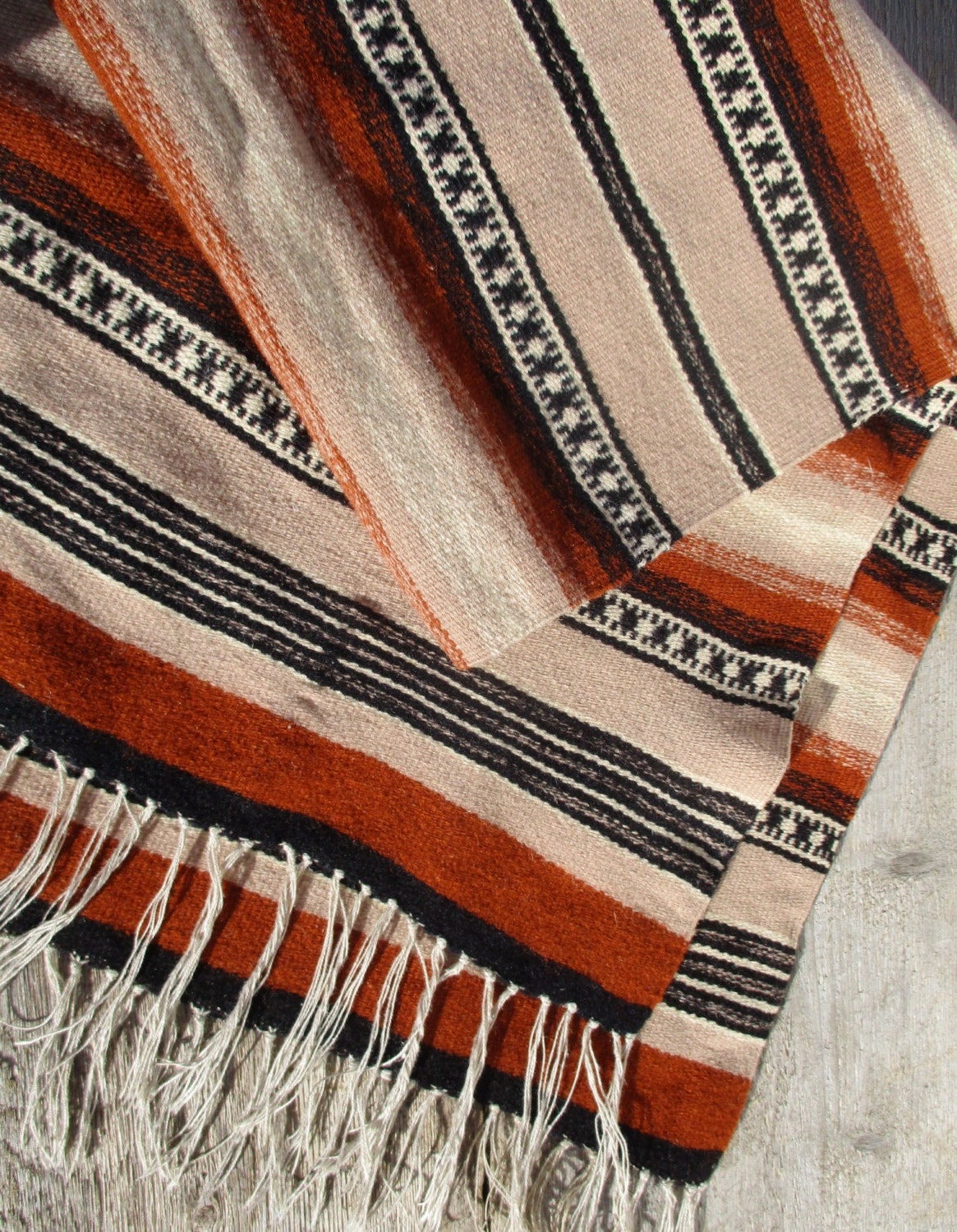 Wool Table Runner Navajo Style Blanket Armchair Cover