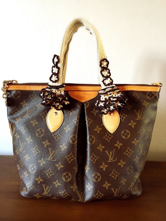 Items similar to Bag Handle. Louis Vuitton handle covers,crochet handmade covers, handbag handle ...