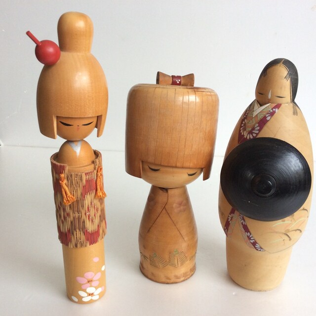 Kokeshi Dolls. Antique Japanese Dolls. by JapaneseKokeshiDolls
