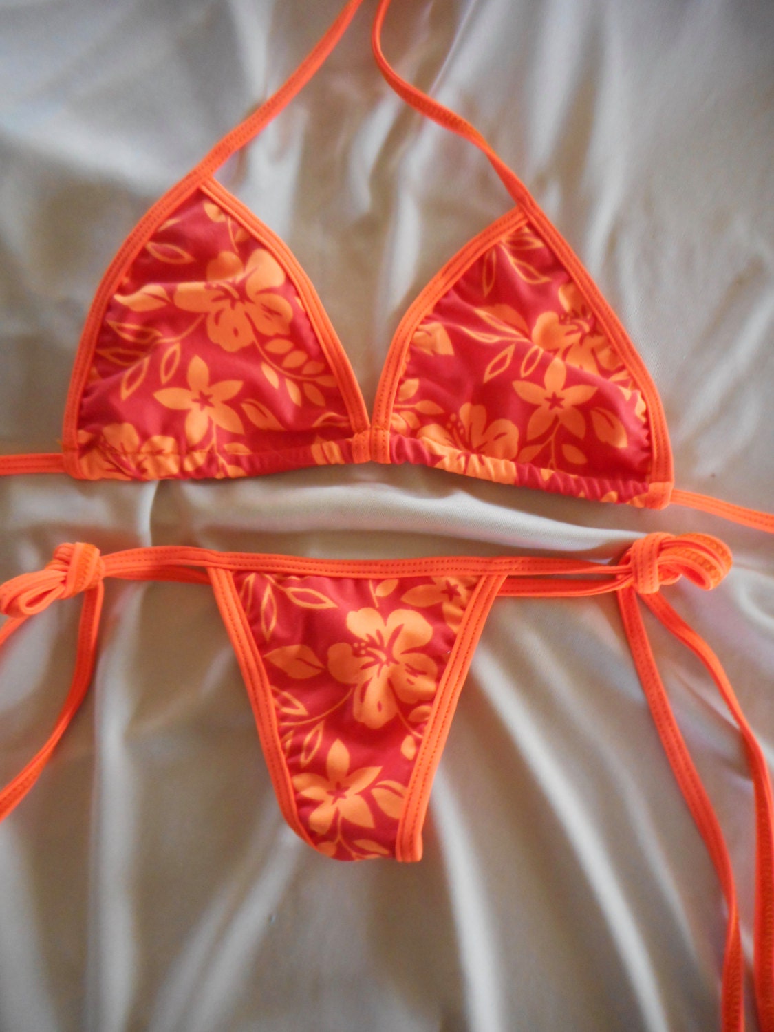 tropical print bikini Hawaiian print by ultravixenhollywood