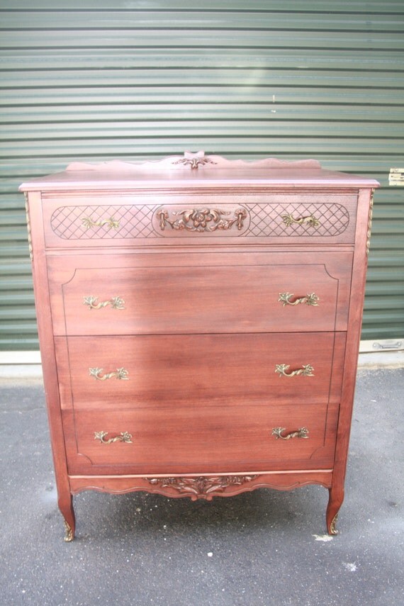 Vintage Tall Dresser 1930s